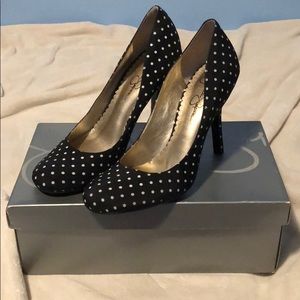 Black Polka Dot Heels